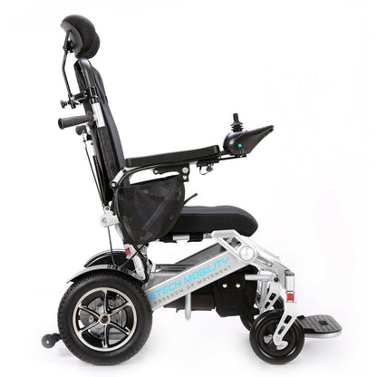 Power Assisted Wheelchair for Carer | Foldable + Reclinable | Freedom Elite MR+ - Etech Mobility UK