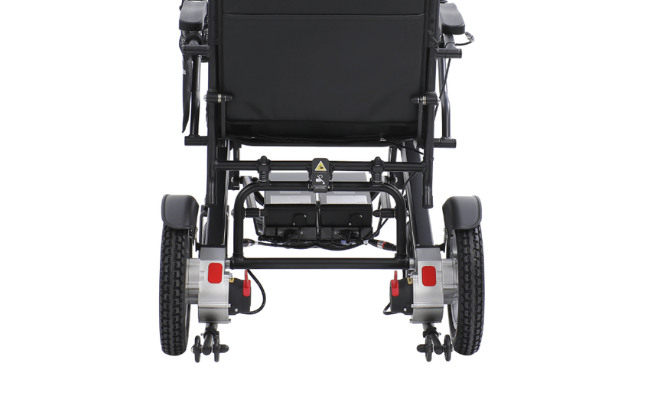 Lightweight, folding, best in class 350W sine wave brushless motor electric wheelchair with up to 200kg load capacity