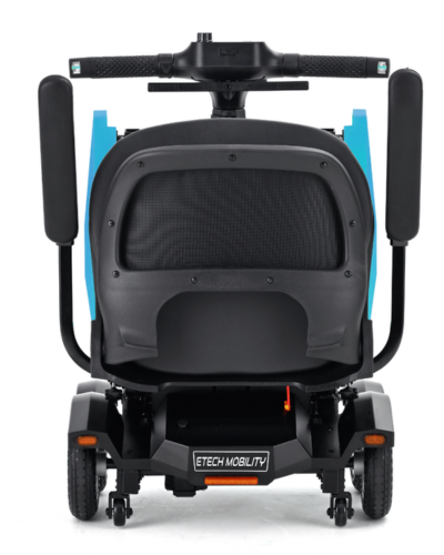 Easy to remove seat for Phantom automatic folding brushless motor mobility scooter for easier handling by Etech Mobility