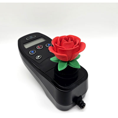 Rose joystick topper on an electric wheelchair controller