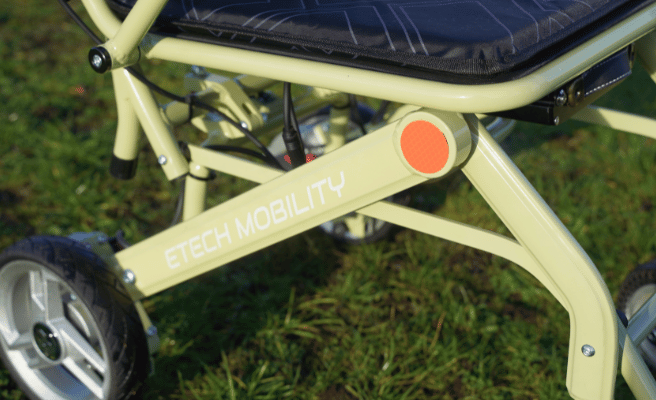 Firefly by Etech Mobility | Ultra lightweight foldable electric wheelchair with brushless motors