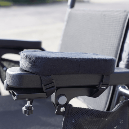 Universal Wheelchair Armrest Cushions Pair with Adjustable Velcro Strap - Etech Mobility UK