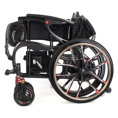 Vantage Carbon – Self-Propel & Powered Carbon Fibre Electric Wheelchair | 20-Inch Wheels - Etech Mobility UK