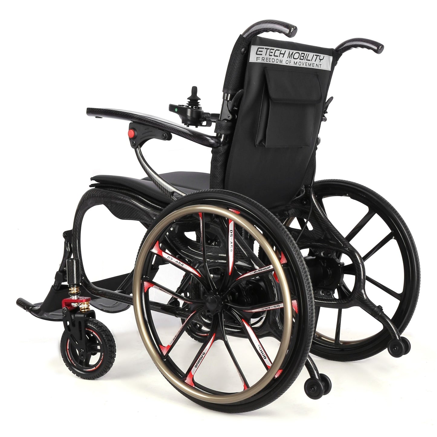 Vantage Carbon – Self-Propel & Powered Carbon Fibre Electric Wheelchair | 20-Inch Wheels - Etech Mobility UK