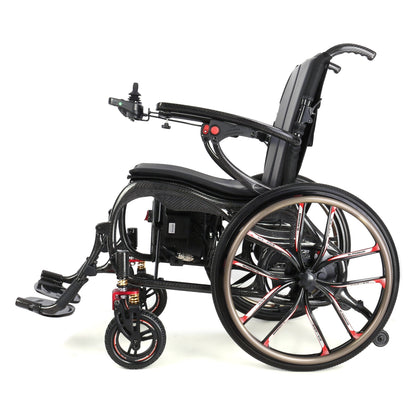 Vantage Carbon – Self-Propel & Powered Carbon Fibre Electric Wheelchair | 20-Inch Wheels - Etech Mobility UK