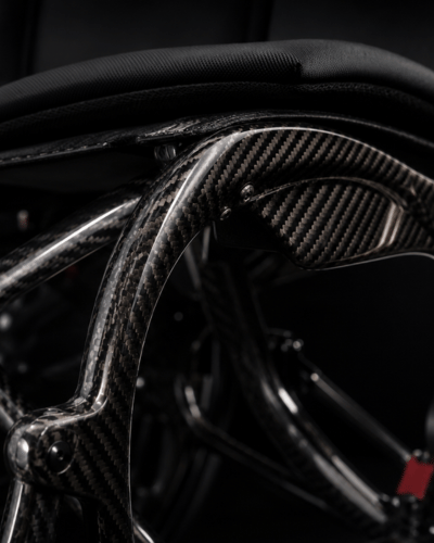 Vantage carbon lightweight folding self propel electric wheelchair carbon weave by Etech Mobility