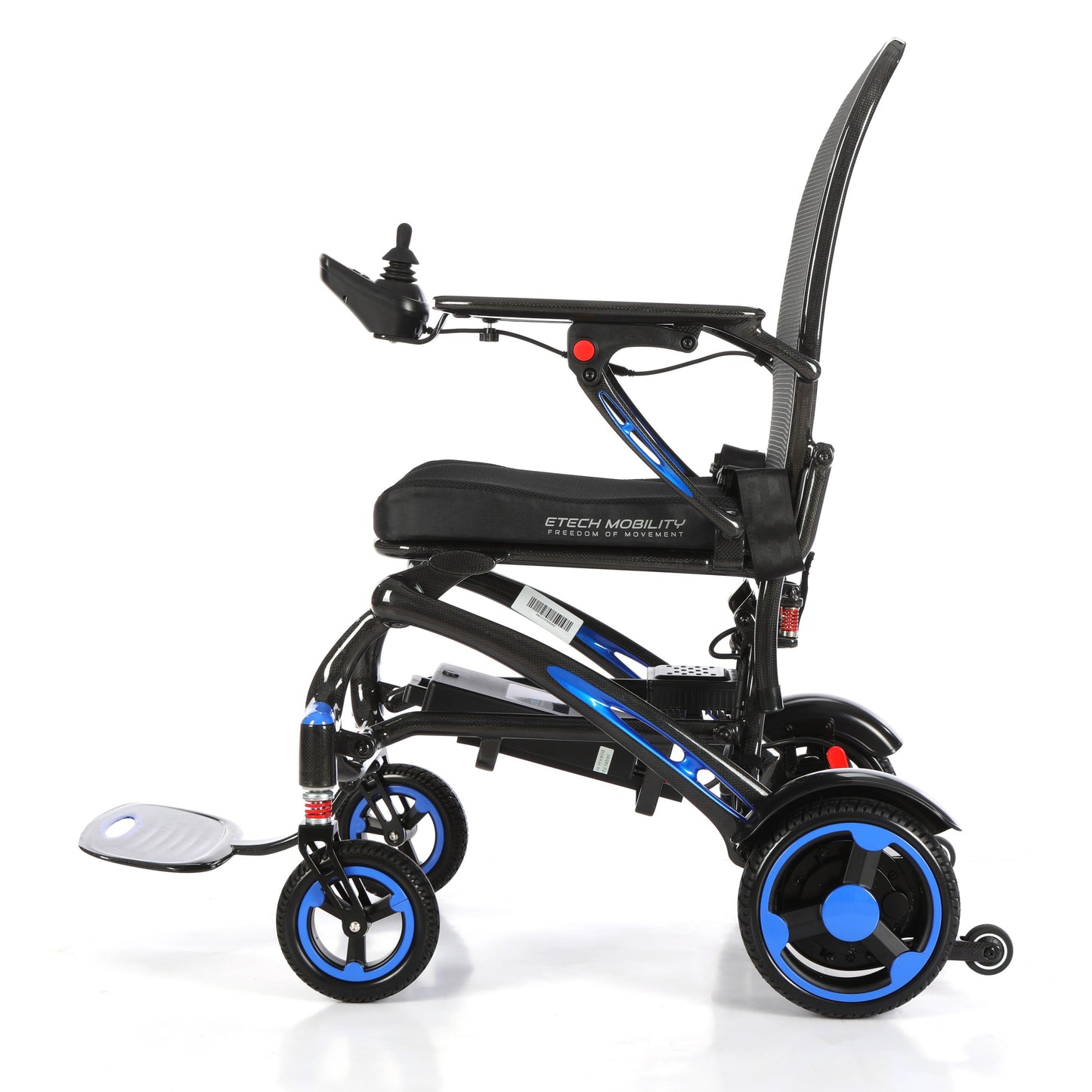 Vector Carbon – 13.8kg Carbon Fibre Electric Wheelchair with Sporty Modern Design - Etech Mobility UK