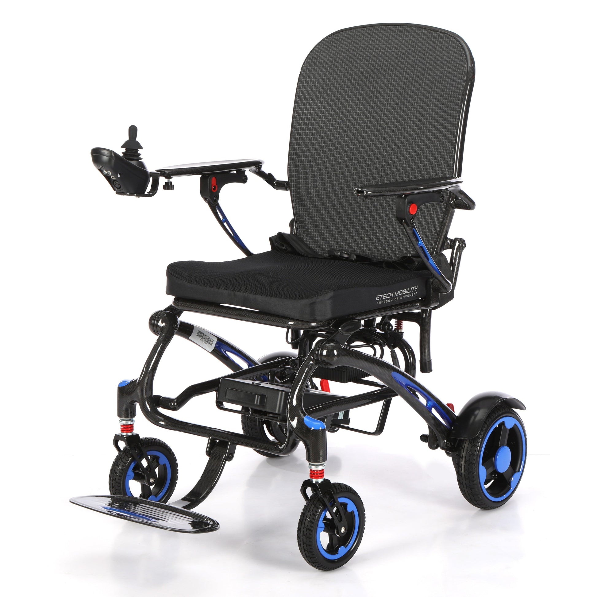 Vector Carbon – 13.8kg Carbon Fibre Electric Wheelchair with Sporty Modern Design - Etech Mobility UK