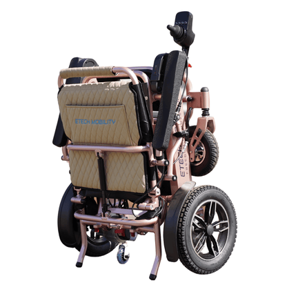 Voyager 185 – Folding Powerchair with Side - Slot Batteries, 185kg Capacity & Premium Brushless Motors - Etech Mobility UK