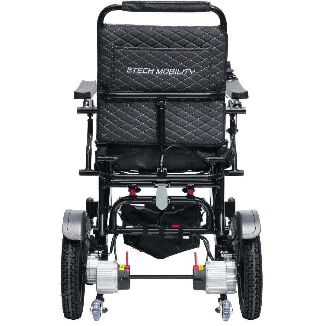 Voyager 185 – Lightweight Electric Wheelchair with Side - Slot Batteries and Reclining Seat (Heavy - duty 185kg Load) - Etech Mobility UK