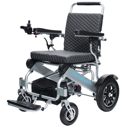 Voyager 185 – Lightweight Electric Wheelchair with Side - Slot Batteries and Reclining Seat (Heavy - duty 185kg Load) - Etech Mobility UK