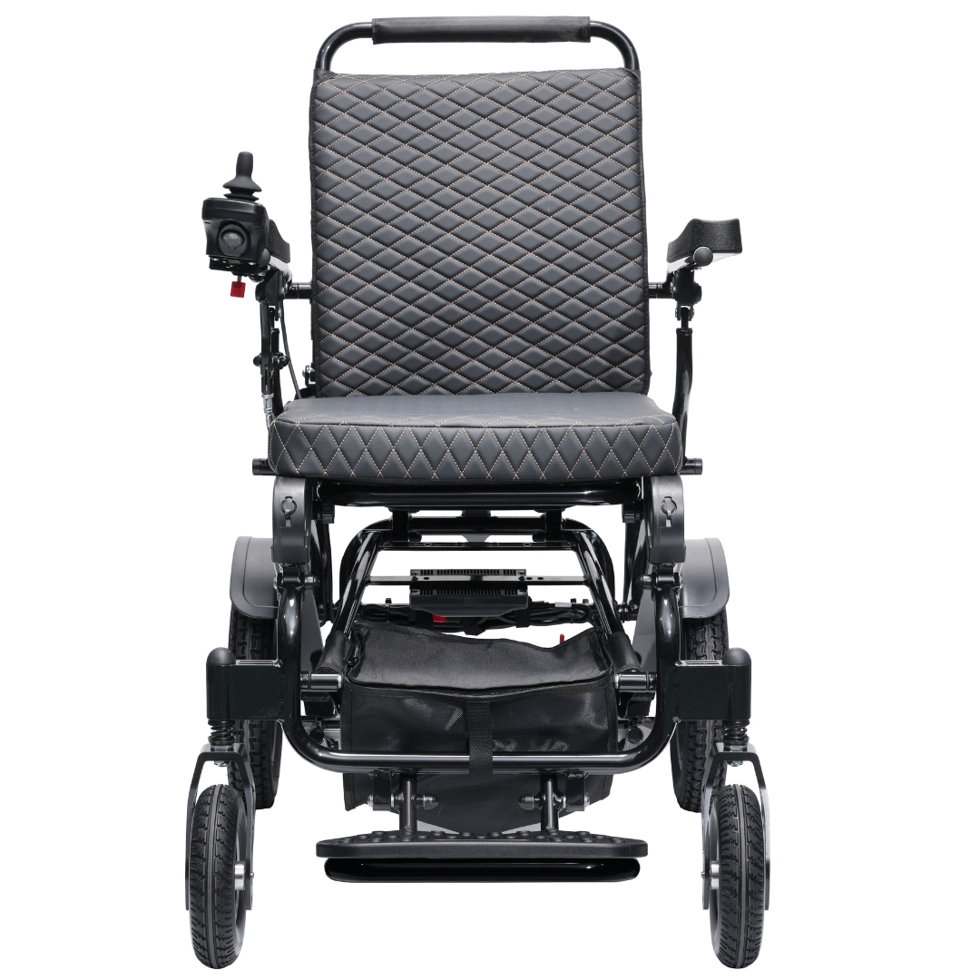 Voyager 185 – Lightweight Electric Wheelchair with Side - Slot Batteries and Reclining Seat (Heavy - duty 185kg Load) - Etech Mobility UK
