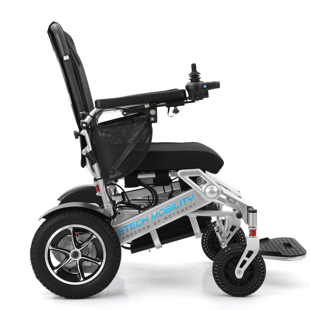 Wide - Seat Automatic Folding Electric Wheelchair | Freedom Elite AF - Etech Mobility UK