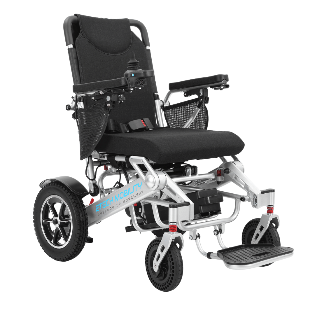 Wide - Seat Automatic Folding Electric Wheelchair | Freedom Elite AF - Etech Mobility UK
