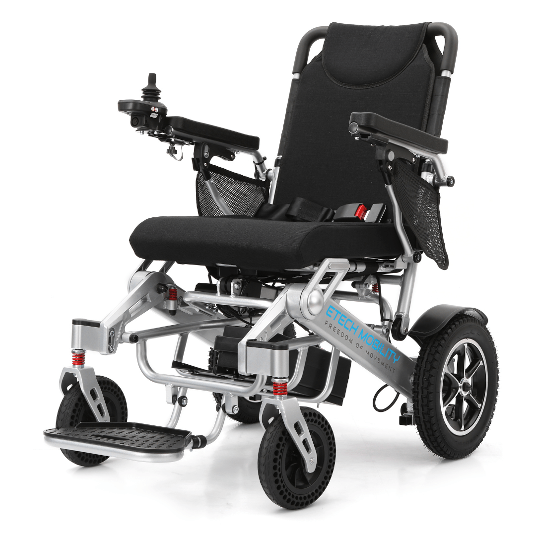 Wide - Seat Automatic Folding Electric Wheelchair | Freedom Elite AF - Etech Mobility UK