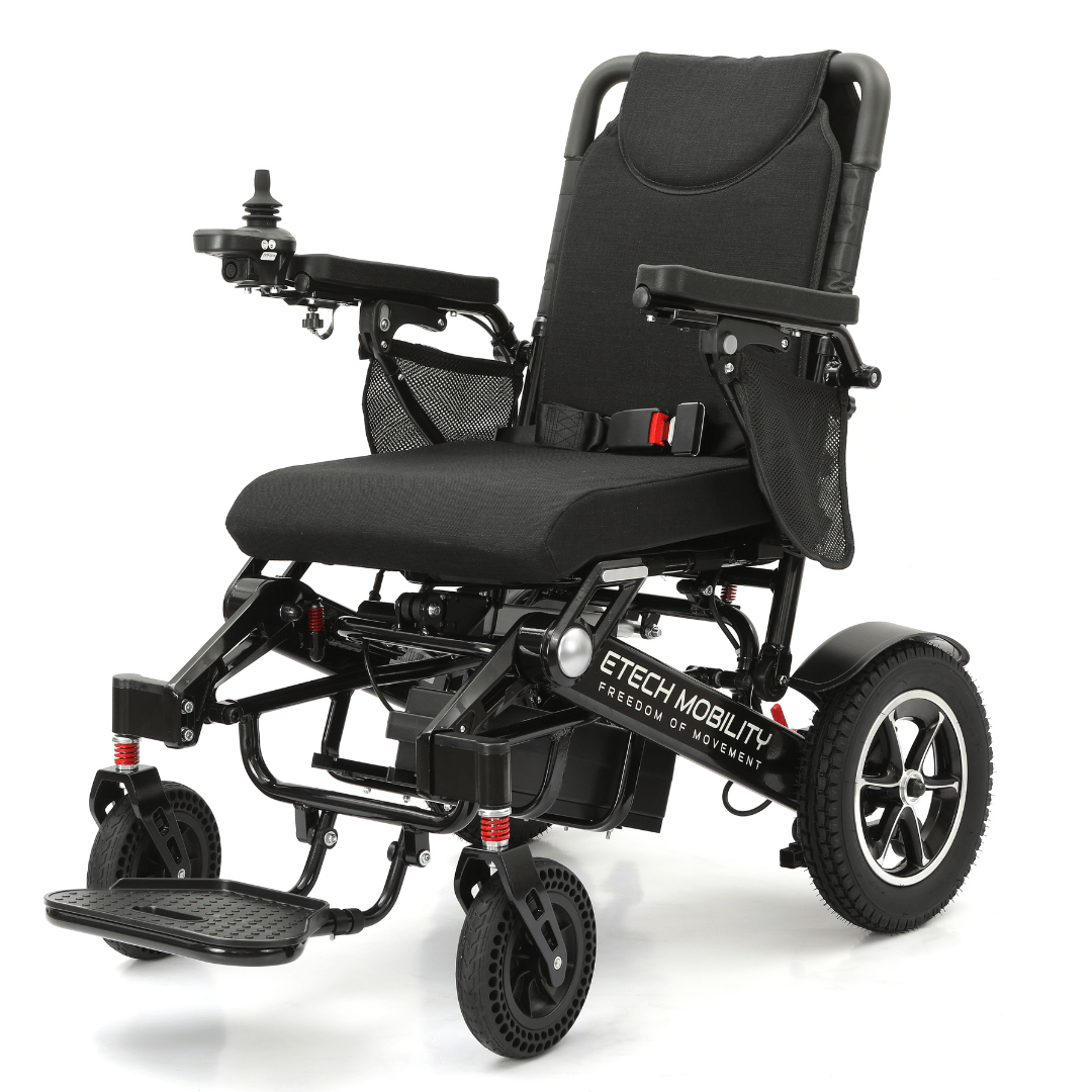 Wide - Seat Automatic Folding Electric Wheelchair | Freedom Elite AF - Etech Mobility UK