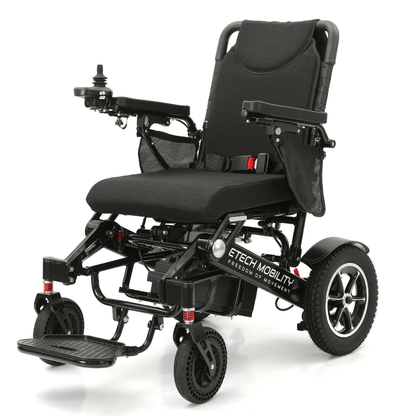 Wide - Seat Automatic Folding Electric Wheelchair | Freedom Elite AF - Etech Mobility UK