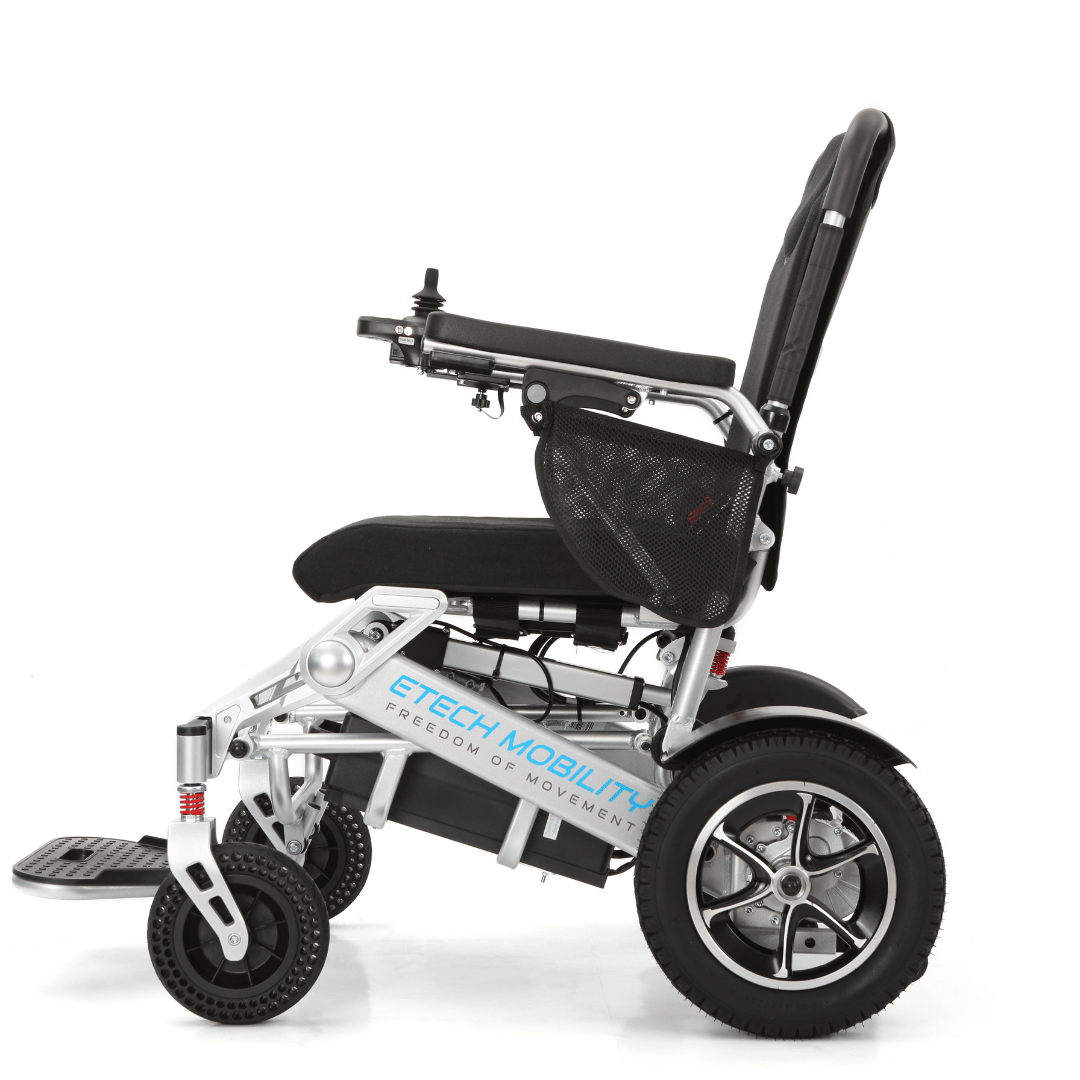 Wide - Seat Automatic Folding Electric Wheelchair | Freedom Elite AF - Etech Mobility UK