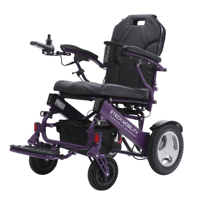 Y20 Luxe – Lightweight Folding Powerchair with Quick - Release Premium Brushless Motors & Reclining Seat - Etech Mobility UK