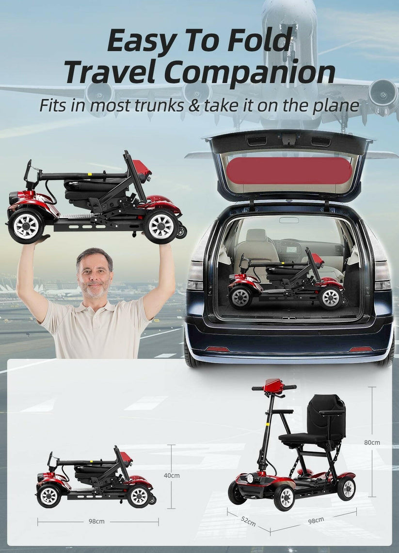 Lightweight Foldable Mobility Scooter | MS-270 – Etech Mobility UK