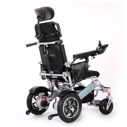 Reclining Lightweight Electric Folding Wheelchair | Freedom Pro MR - Etech Mobility