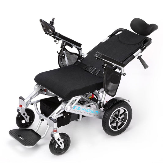 Remote Recliner Electric Wheelchair | Folding Powerchair | Freedom Pro AR - Etech Mobility