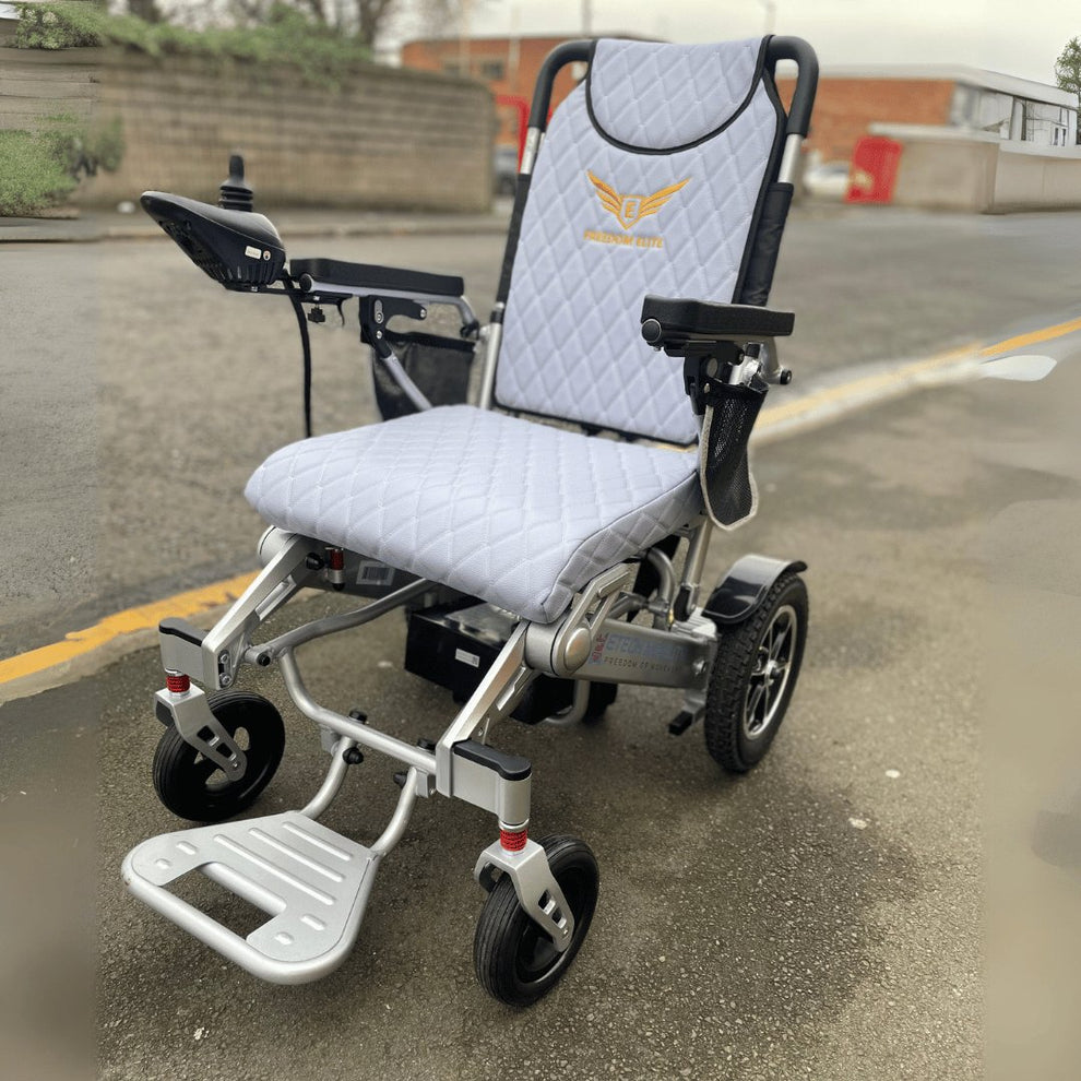 Stitched Leather Upholstery for Freedom Pro and Elite Electric Wheelch ...